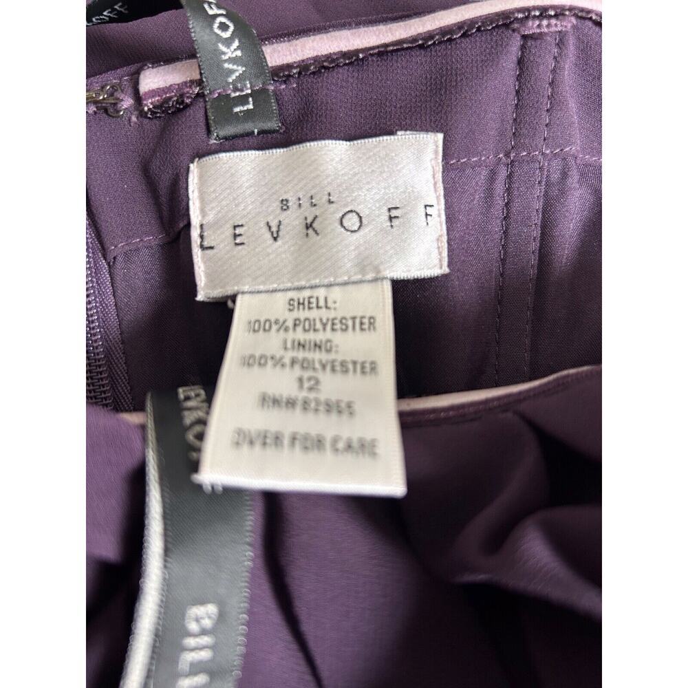 Bill Levkoff Dress Size 12 Chiffon Strapless Bridesmaid Evening Gown Formal Prom - Picture 8 of 9